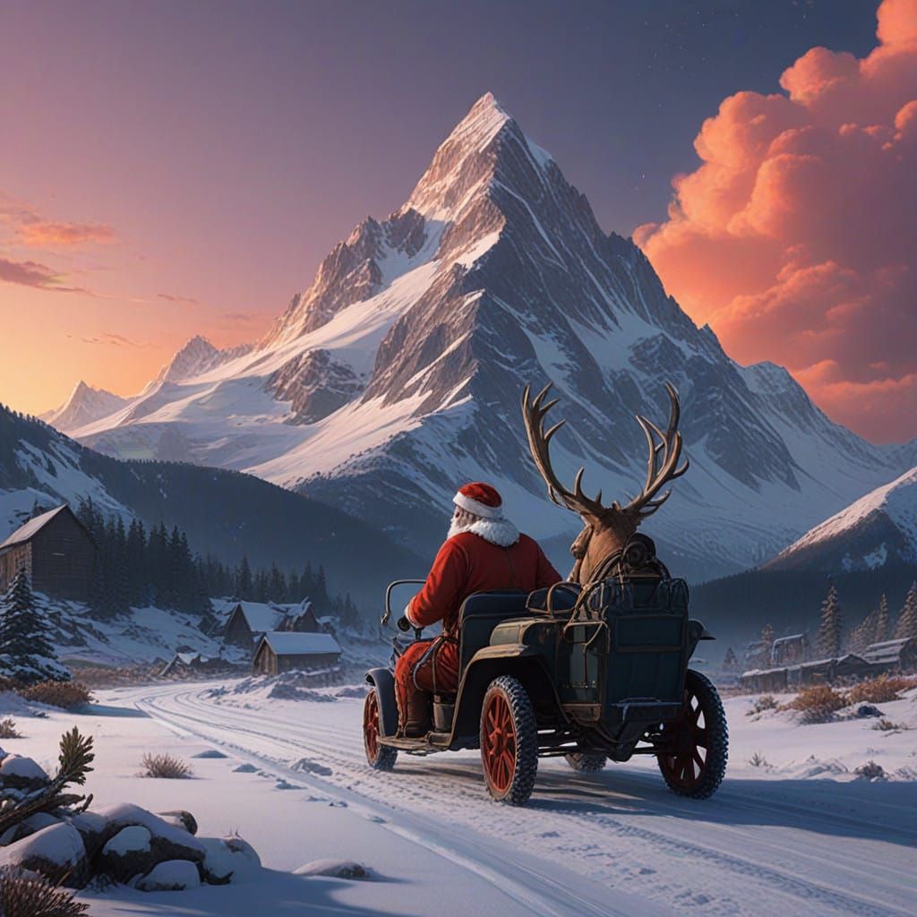 Magical Christmas Eve Flight with Santa Claus and His Reinde...