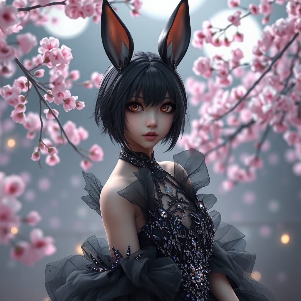 Elegant Moon Rabbit