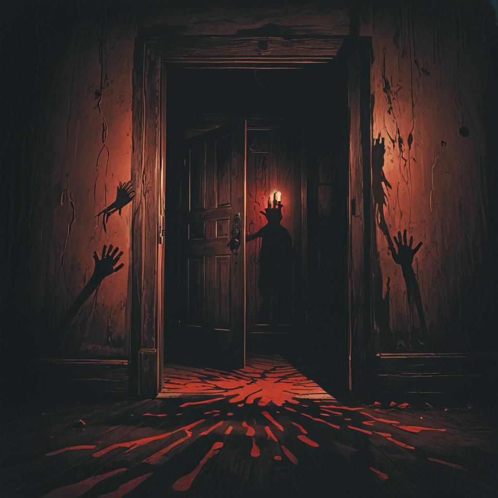 Ominous Dark Fantasy Doorway Illustration