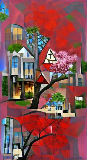 Modern Neighborhood Inspired by Storybook Illustration