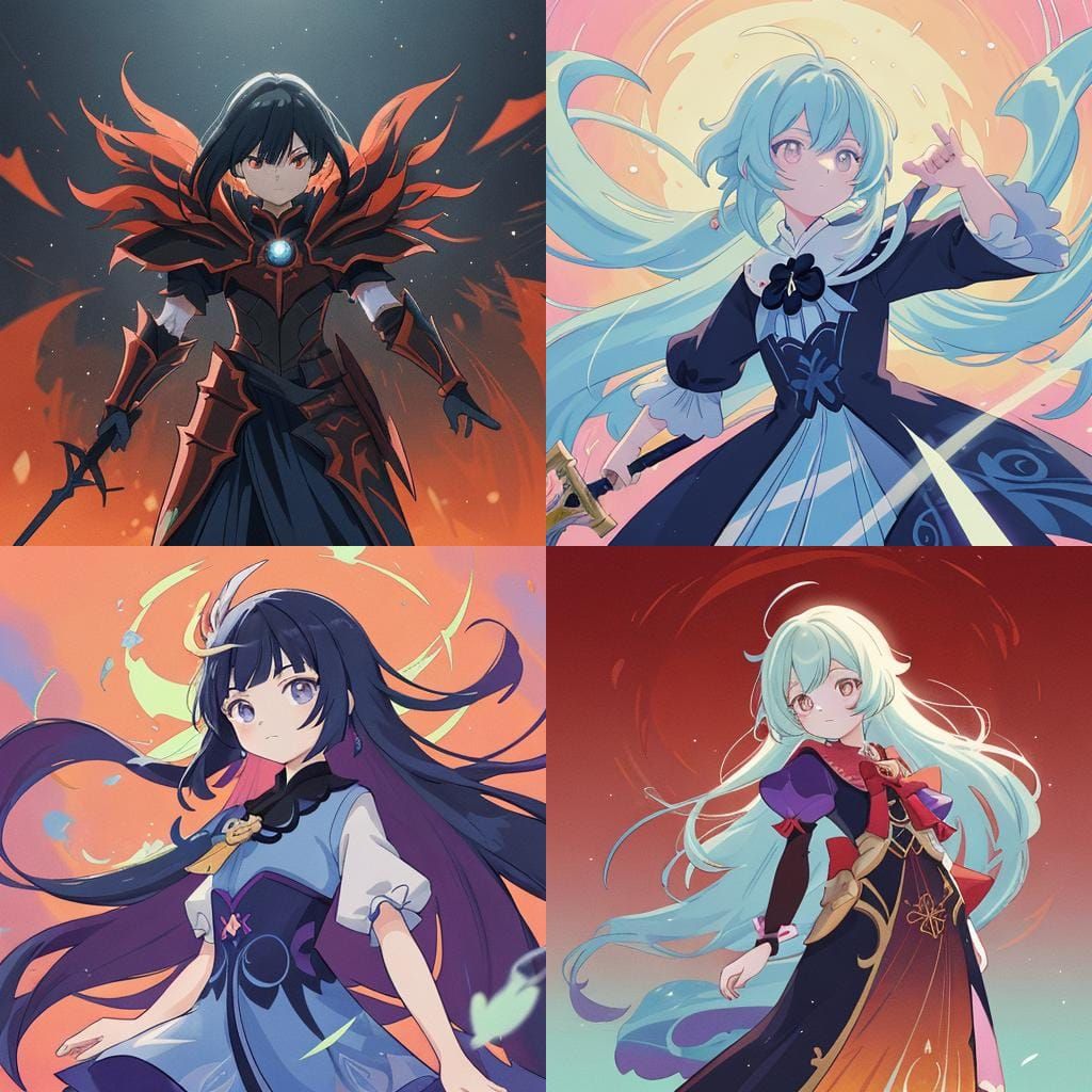 Lady Vanessa from Genshin Impact Anime Art