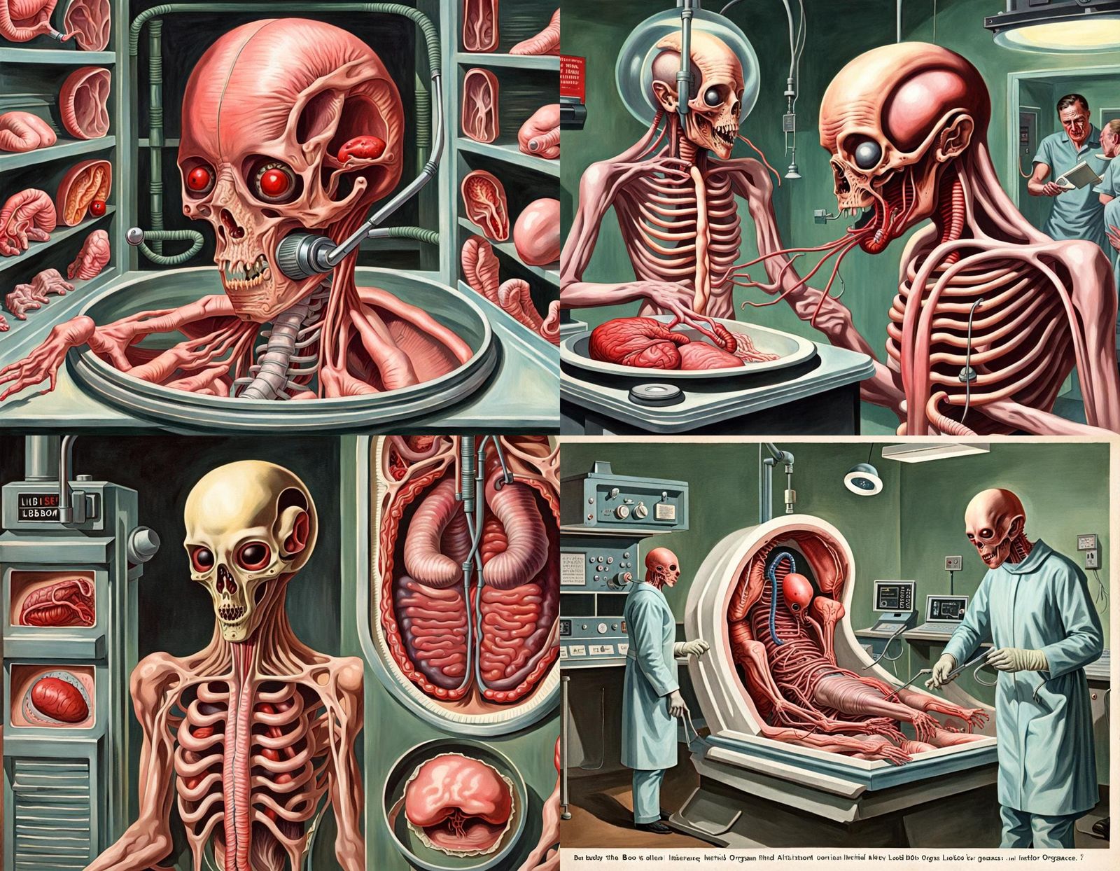 Disturbing Alien Vivisection in Ladybird Style