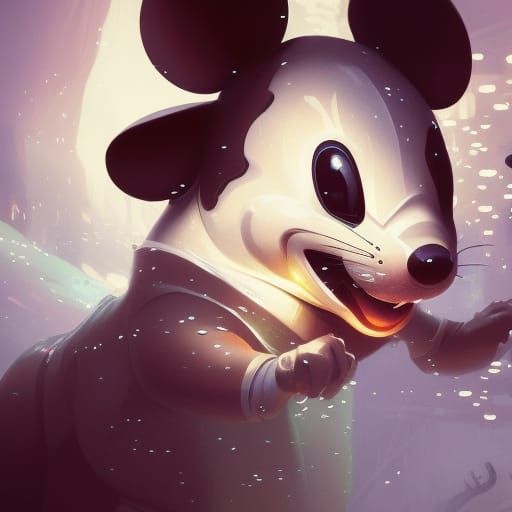 Happy Mouse Concept Art in 8K Resolution