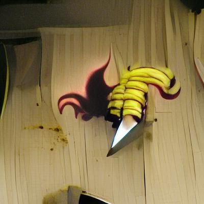 Menacing Banana Wielding Knives