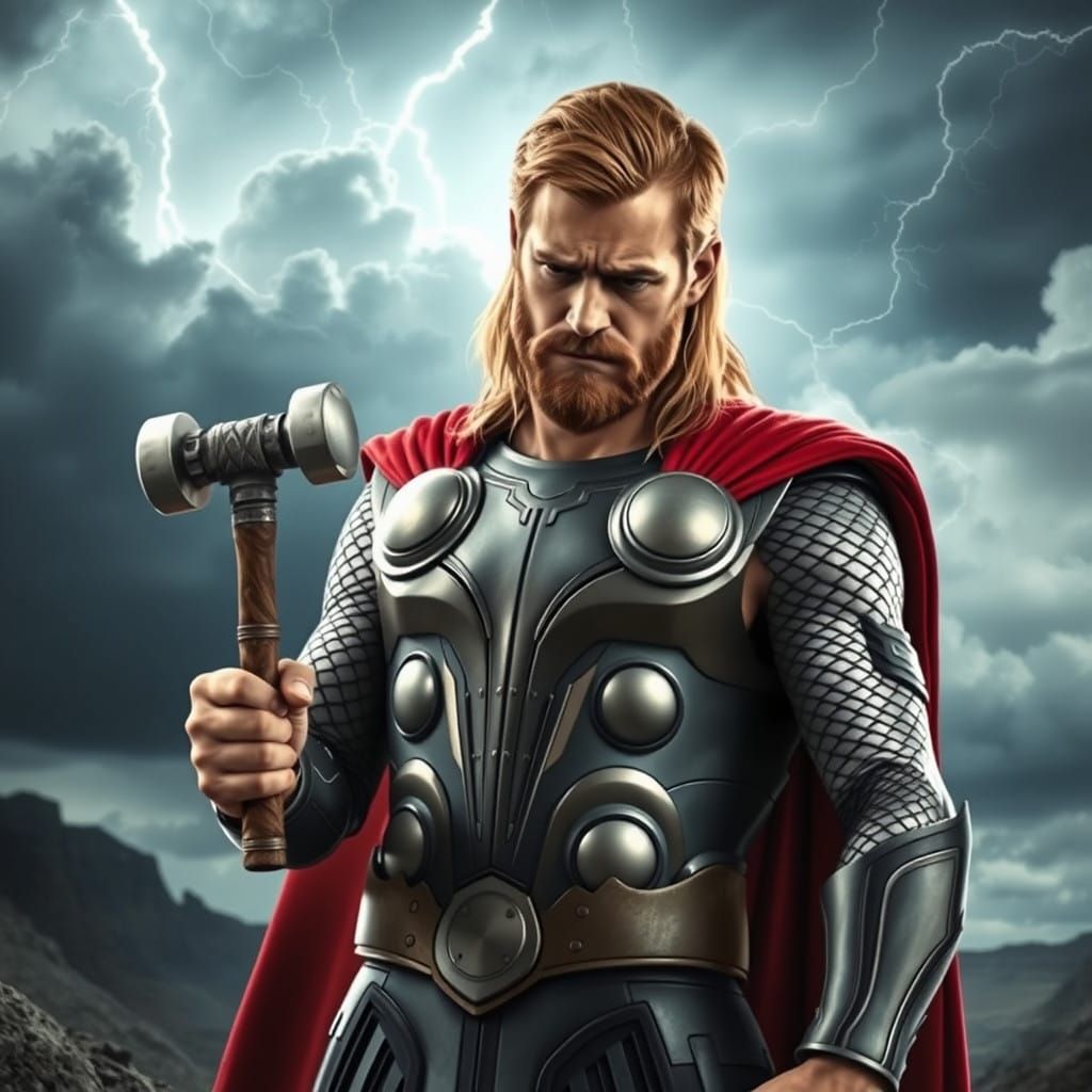 Thor's Humorous Confusion with an Unassuming Hammer in a Sto...