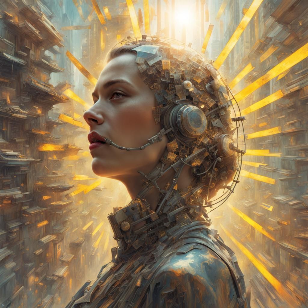 Cassette Futurism: Sunshine Rays in Surreal Photo