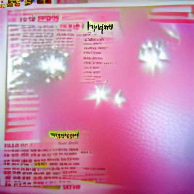Hyperpop Album Cover: Girl in Pink and White