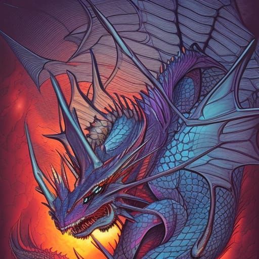 Crystal Dragon Comic Book Art
