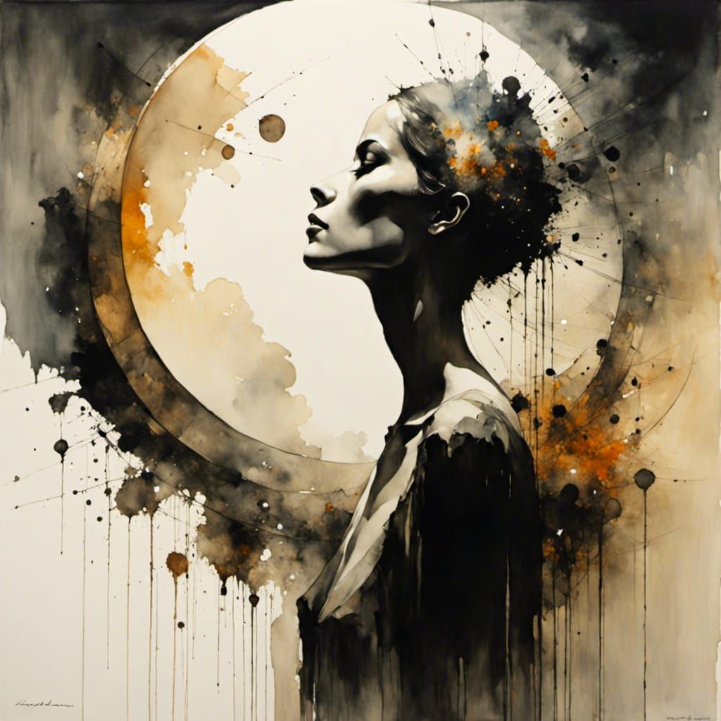 Singularity Conception: Digital Art of AI Beginning