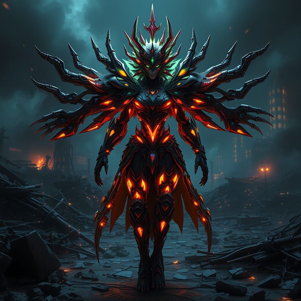 Edelgard von Hresvelg as Fearsome Hedgemon Husk in Post-Apoc...