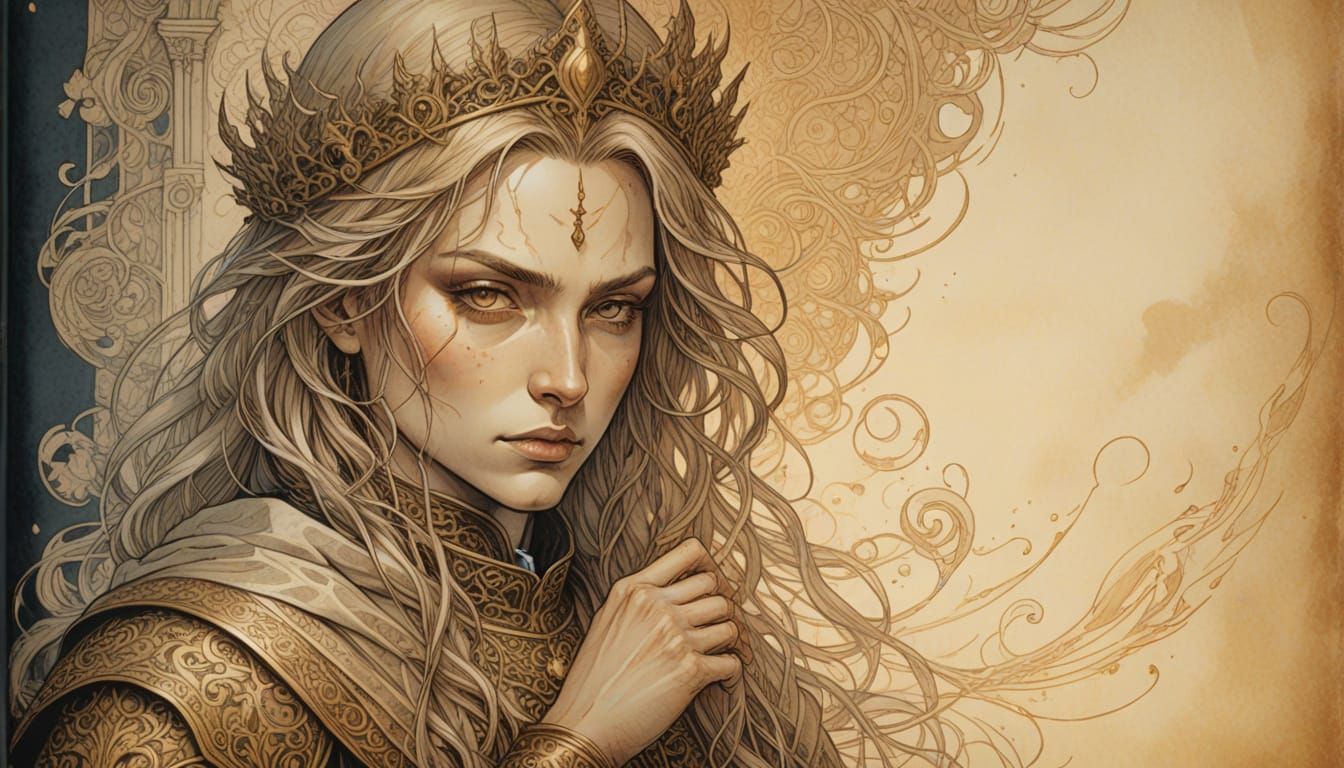 Medieval Prince in Warm Golden Hour Glow