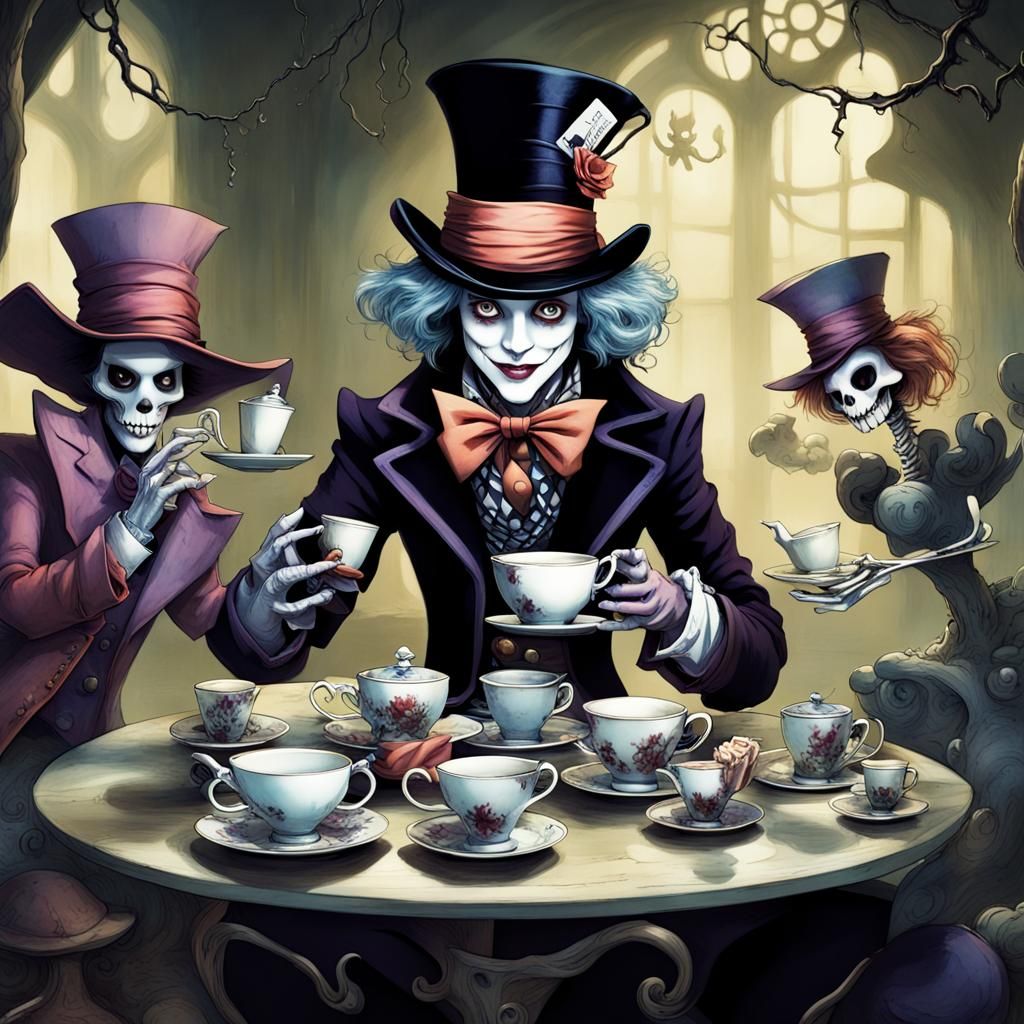 Dark Mad Hatter's Macabre Tea Party
