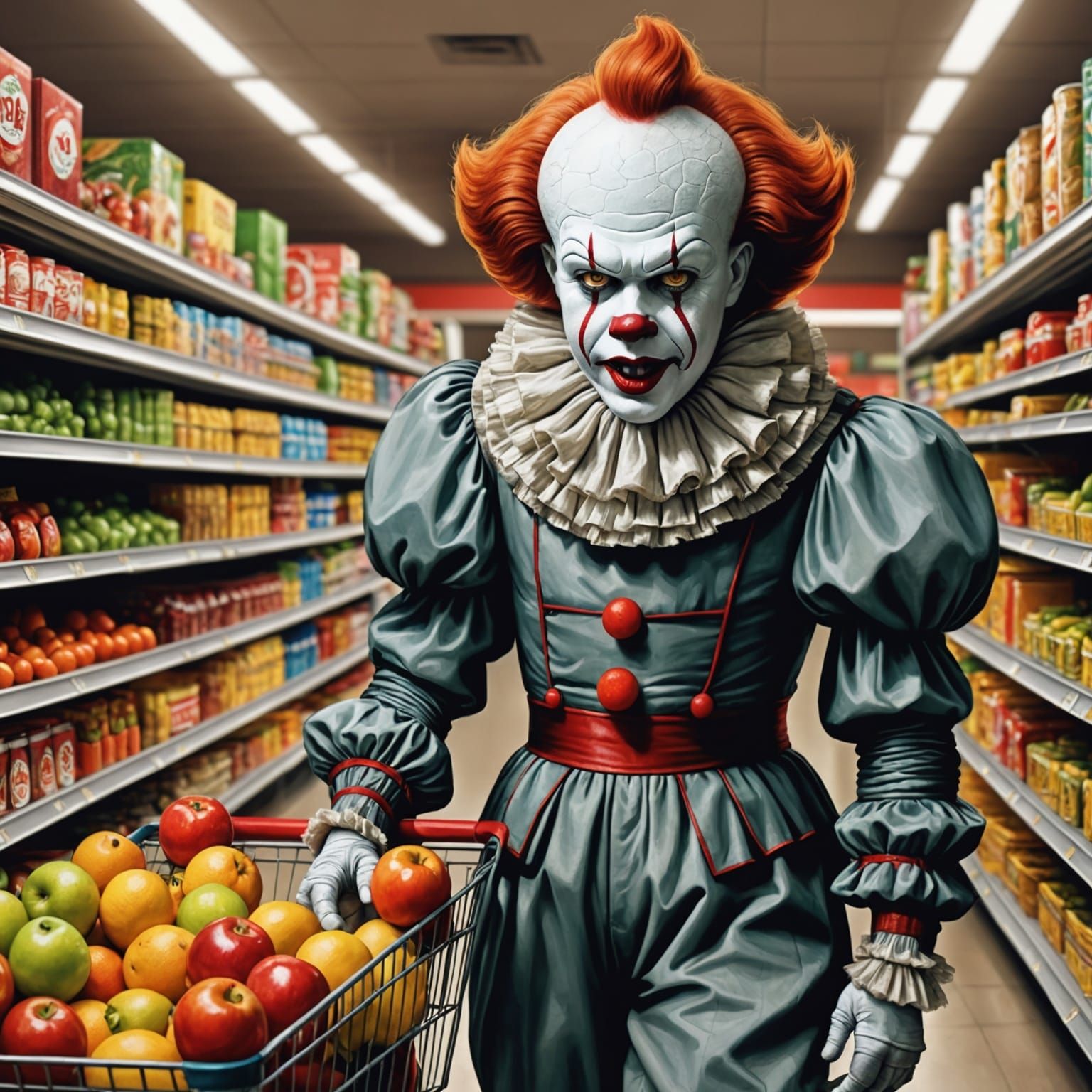 Pennywise, Shopping in a grocery store