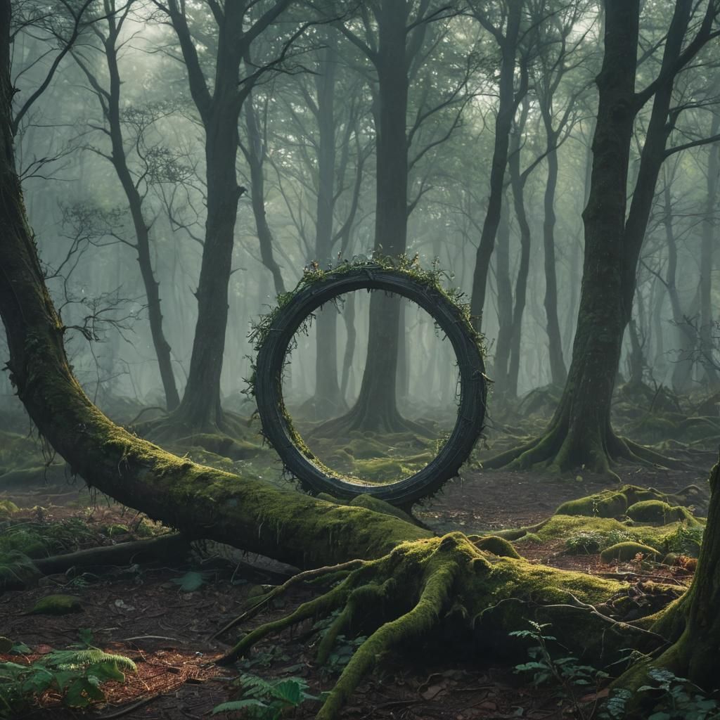 Ethereal Dream Ring in Misty Woods