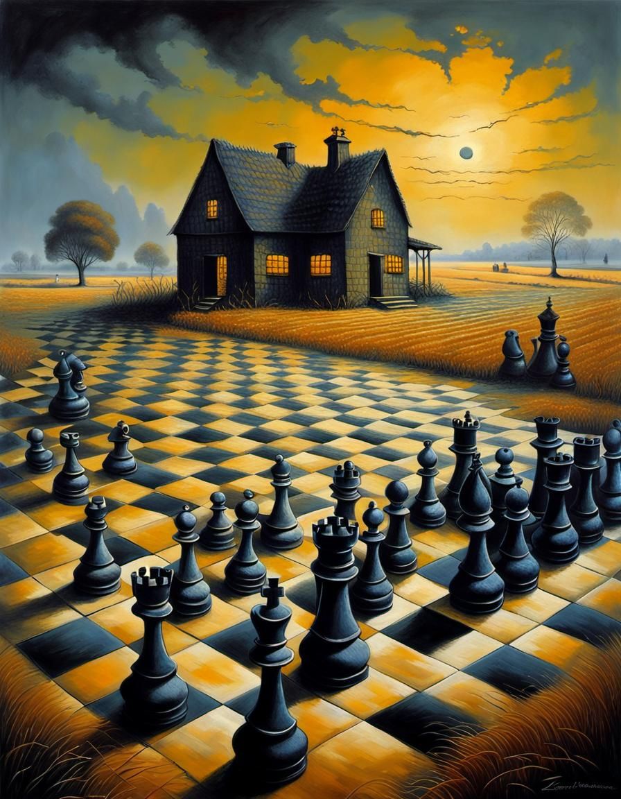 Surreal chess-scape