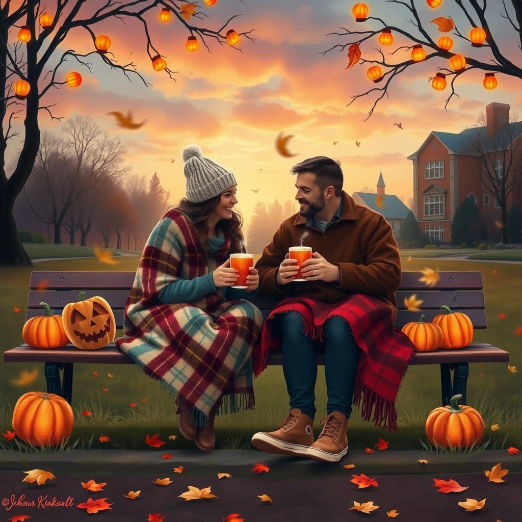 Romantic Autumn Date Night in Painterly Style