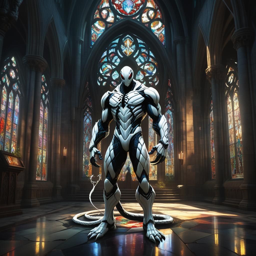 Humanoid Anti-Venom in Eerie Cathedral