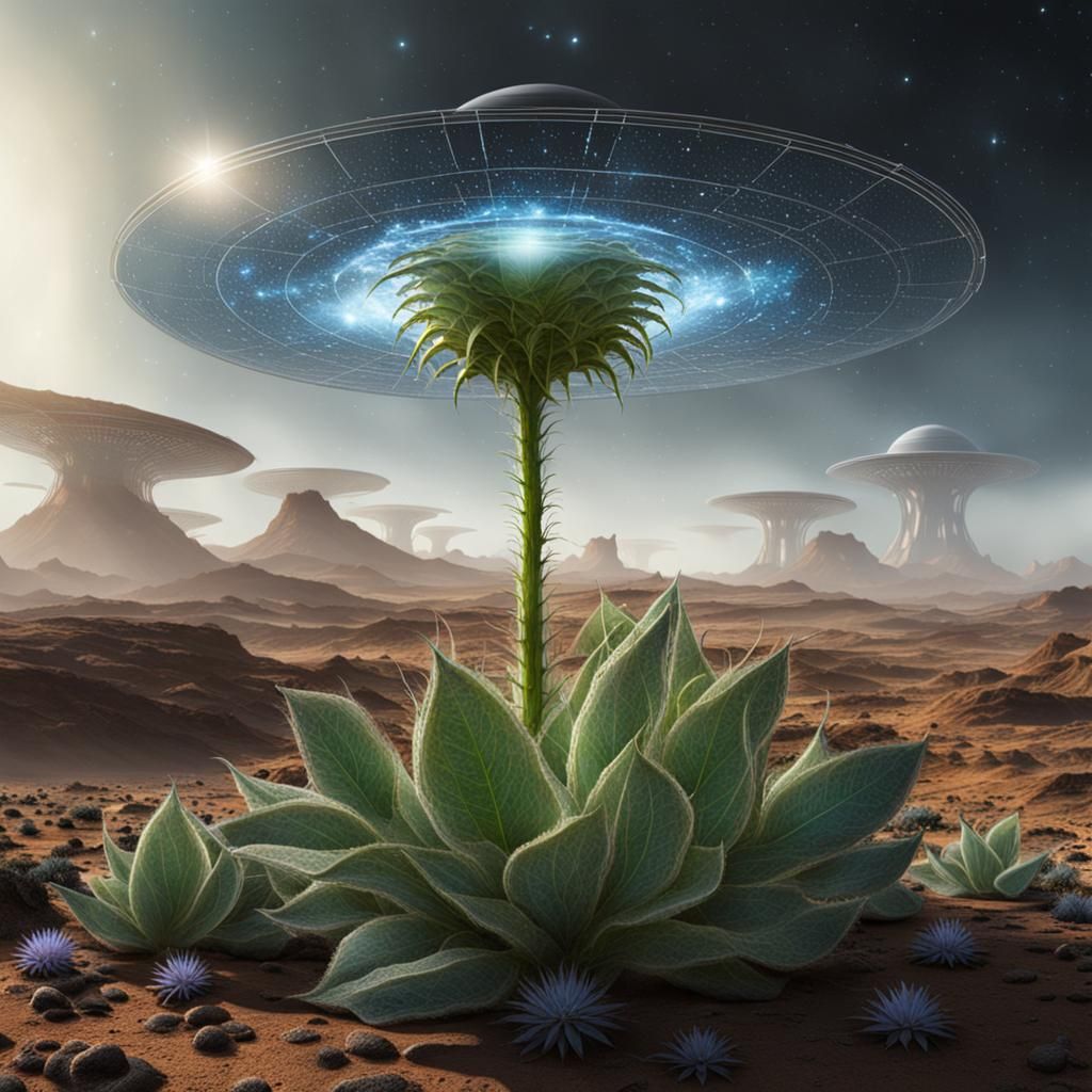 Cosmic Shield Protecting Alien Plant Life