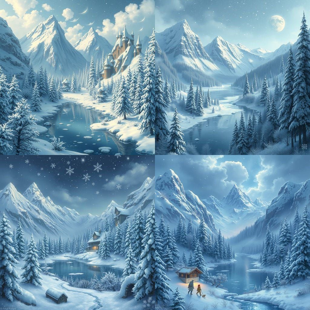 A Snow-Covered Kingdom in Winter Wonderland