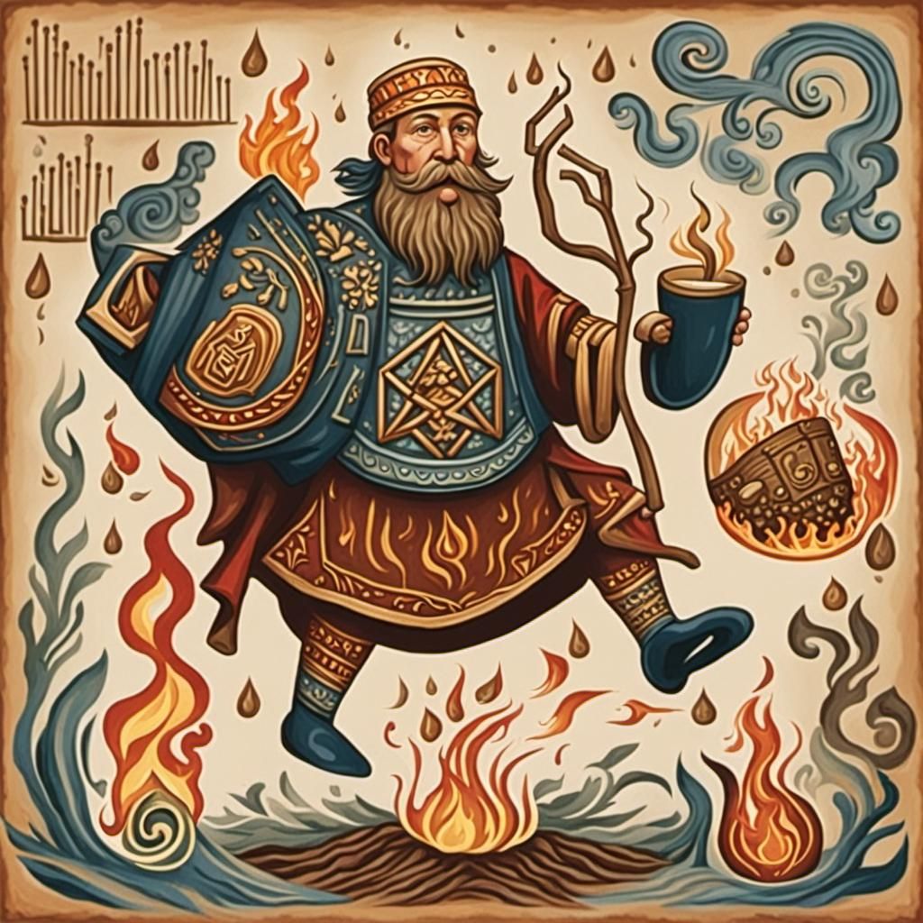 Humanoid Ram Teaches Five Elements Story