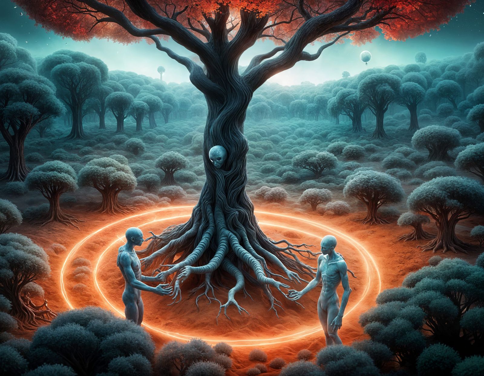 Biblical Alien Couple in a Biocosmic Desert