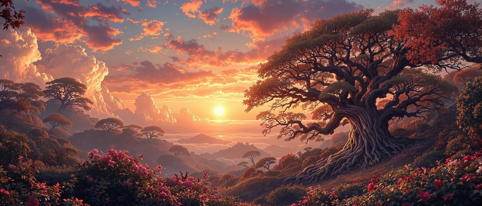 Landscape  sunset