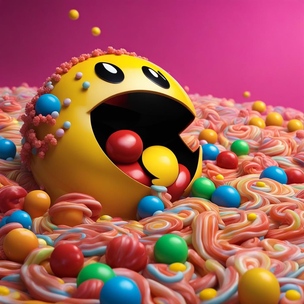 Pac-Man in candyland