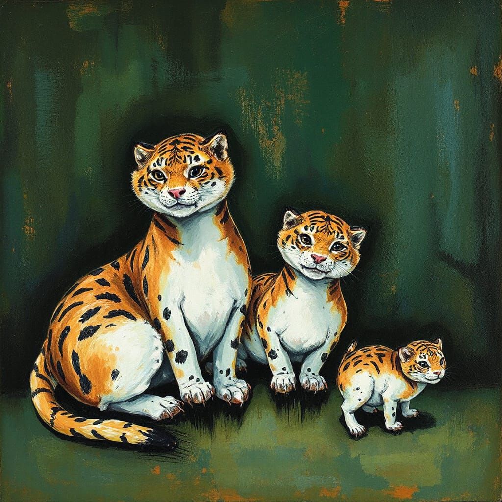 Detailed Gouache Portrait of Woman