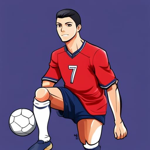 Christiano Ronaldo as Anime Character