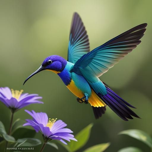 Hummingbird in Flight: A Photorealistic Wildlife Masterpiece