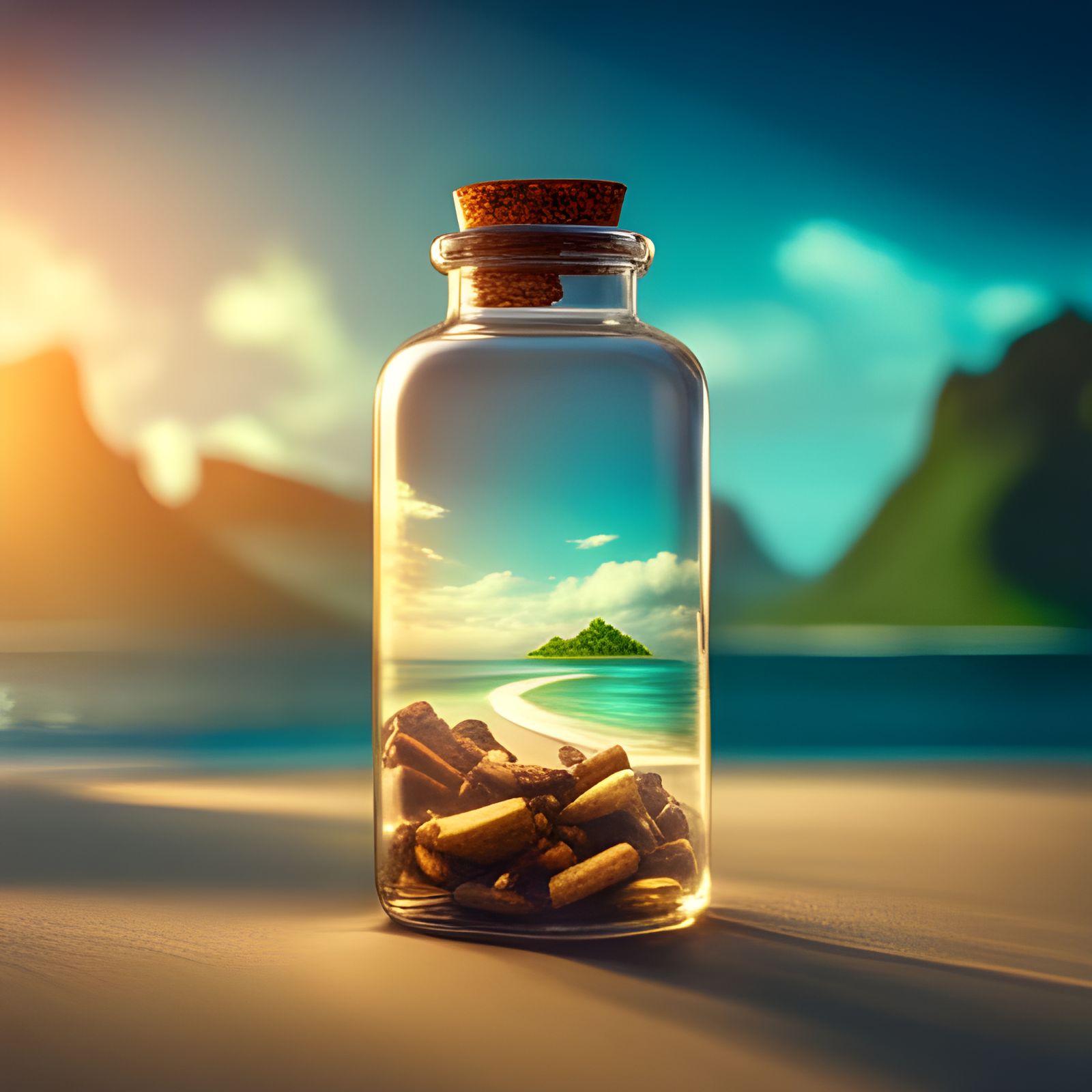 Island Beach Finds Washed Up Message in Bottle