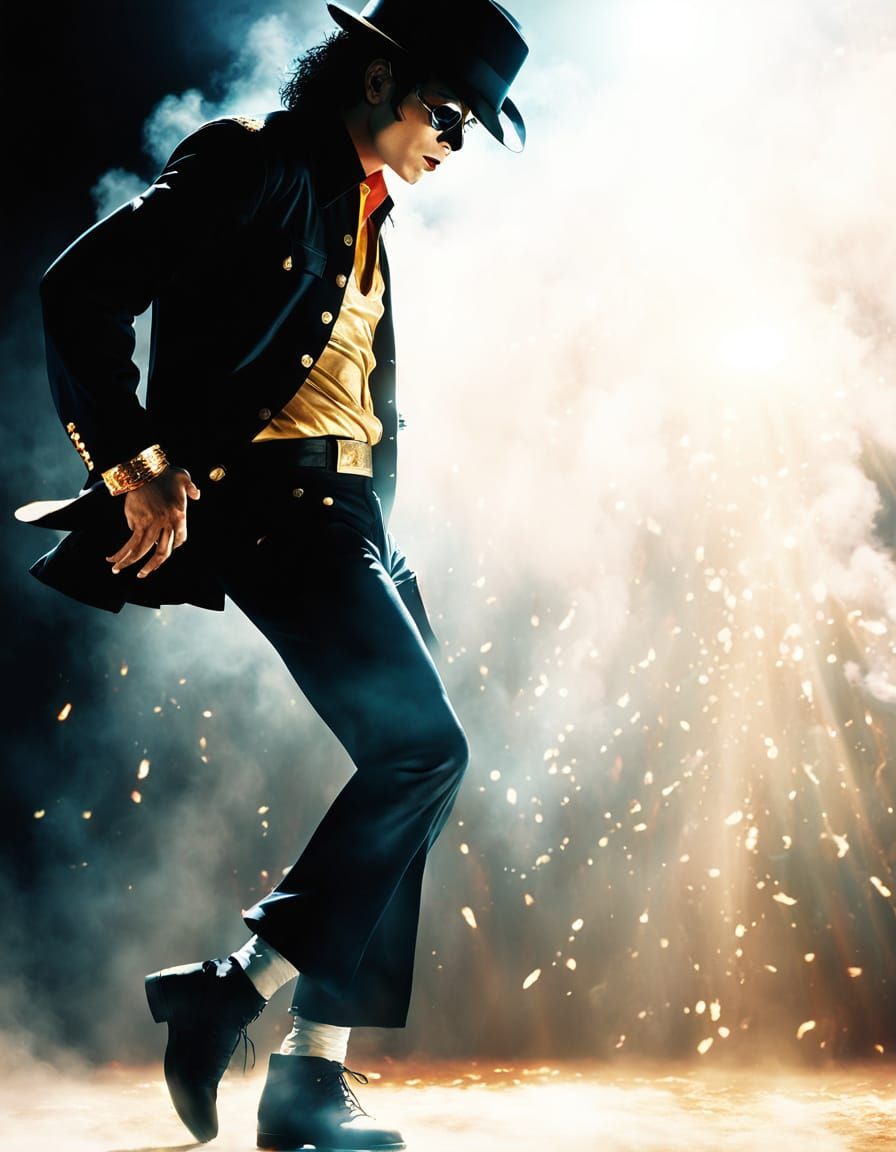 Ethereal Stage Presence: Vibrant Digital Art