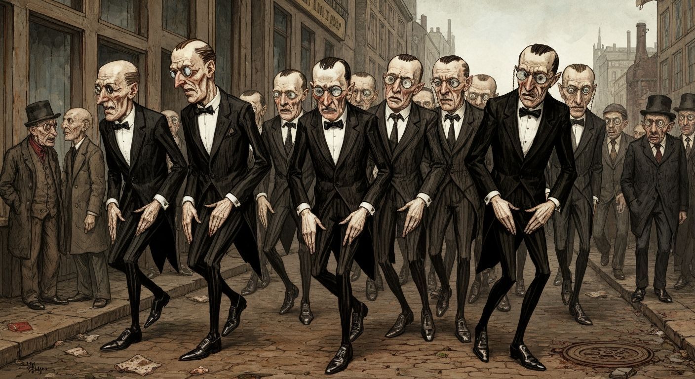 German Expressionist Dada Satire of 'Berliner Jungs'