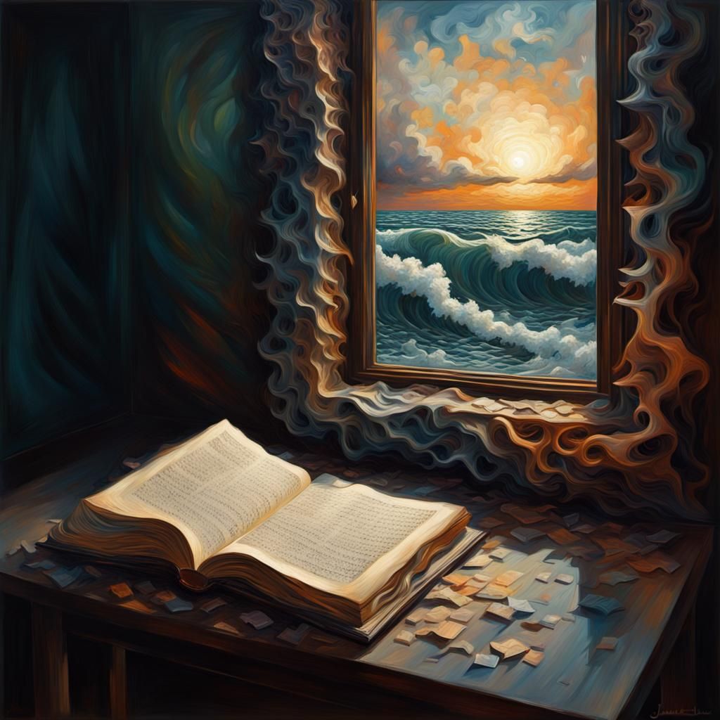 Post-Impressionist Poem with Escher Geometry