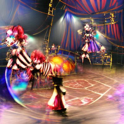 Surreal Circus Phantasmagoria: A Dreamlike Scene
