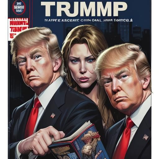 Donald Trump as Comic Book Art