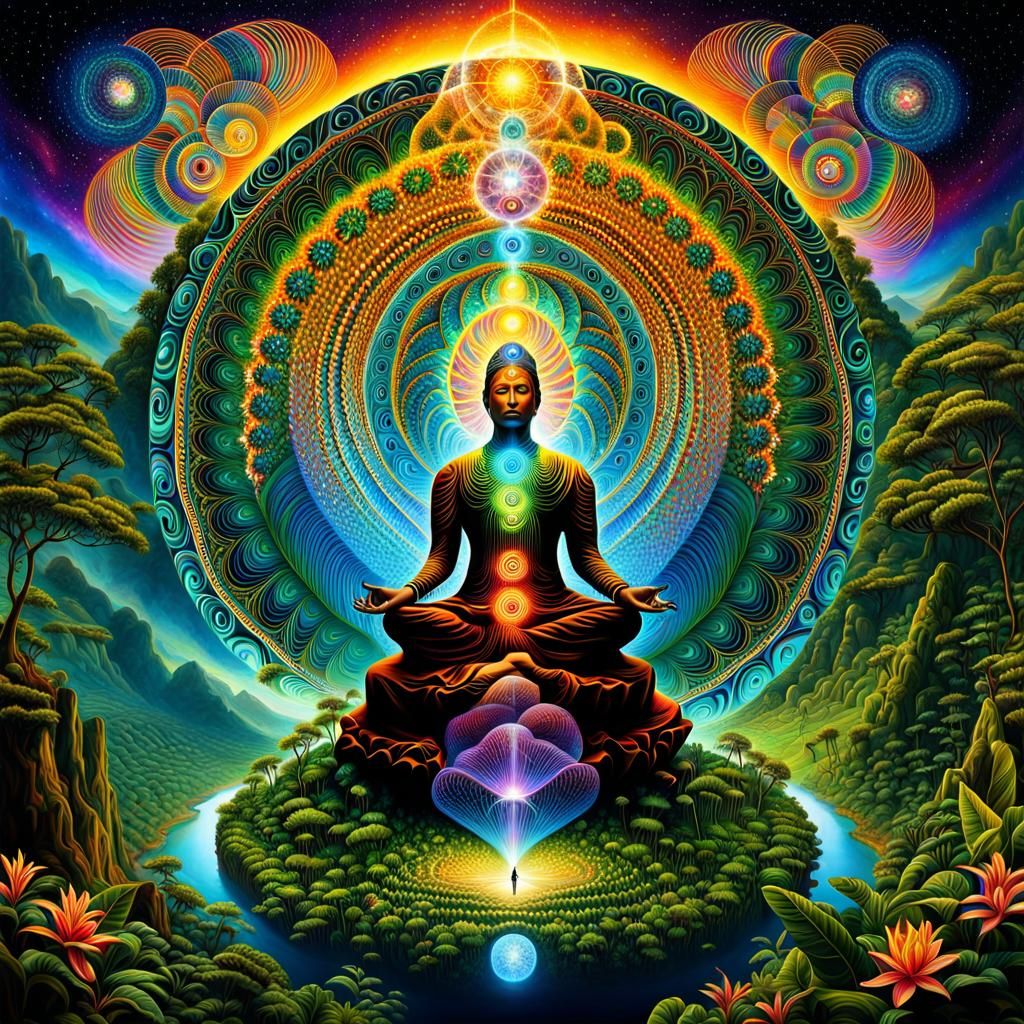 Ayahuasca Journey: A Psychedelic Hallucination