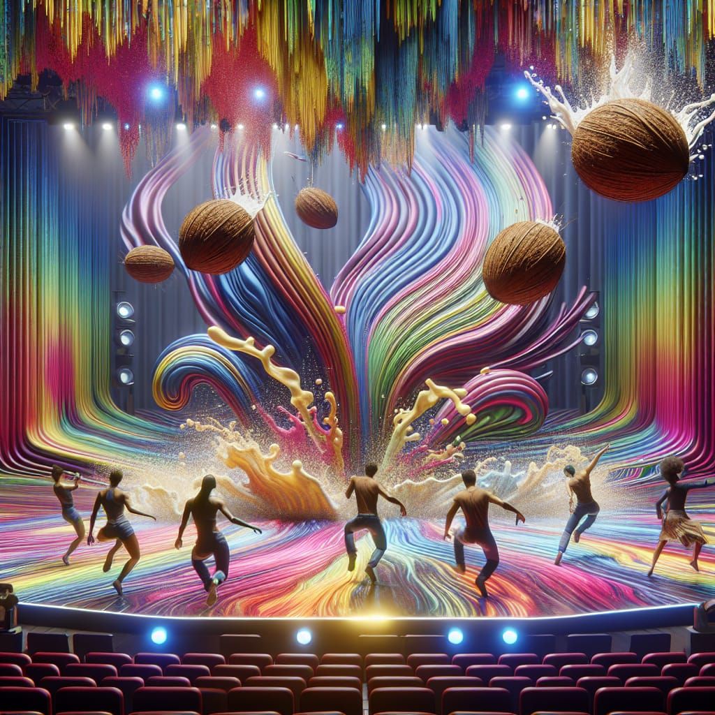 Psychedelic Rock Opera Stage Performance