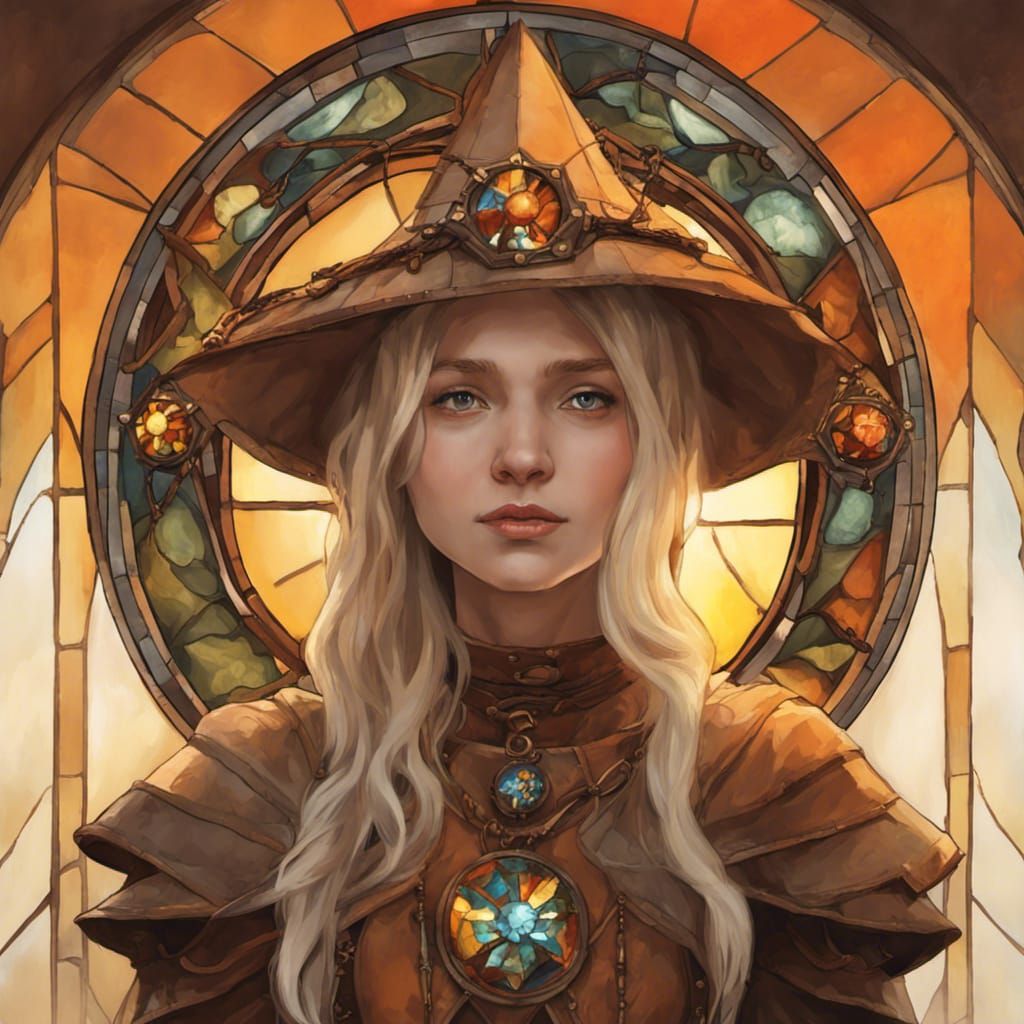 Fantasy Fairy in Leather Armor, Digital Art