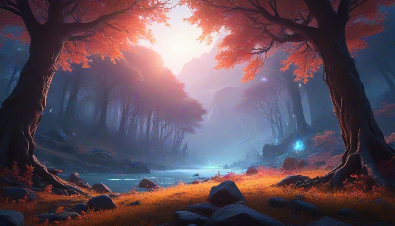 fantasy forest fall