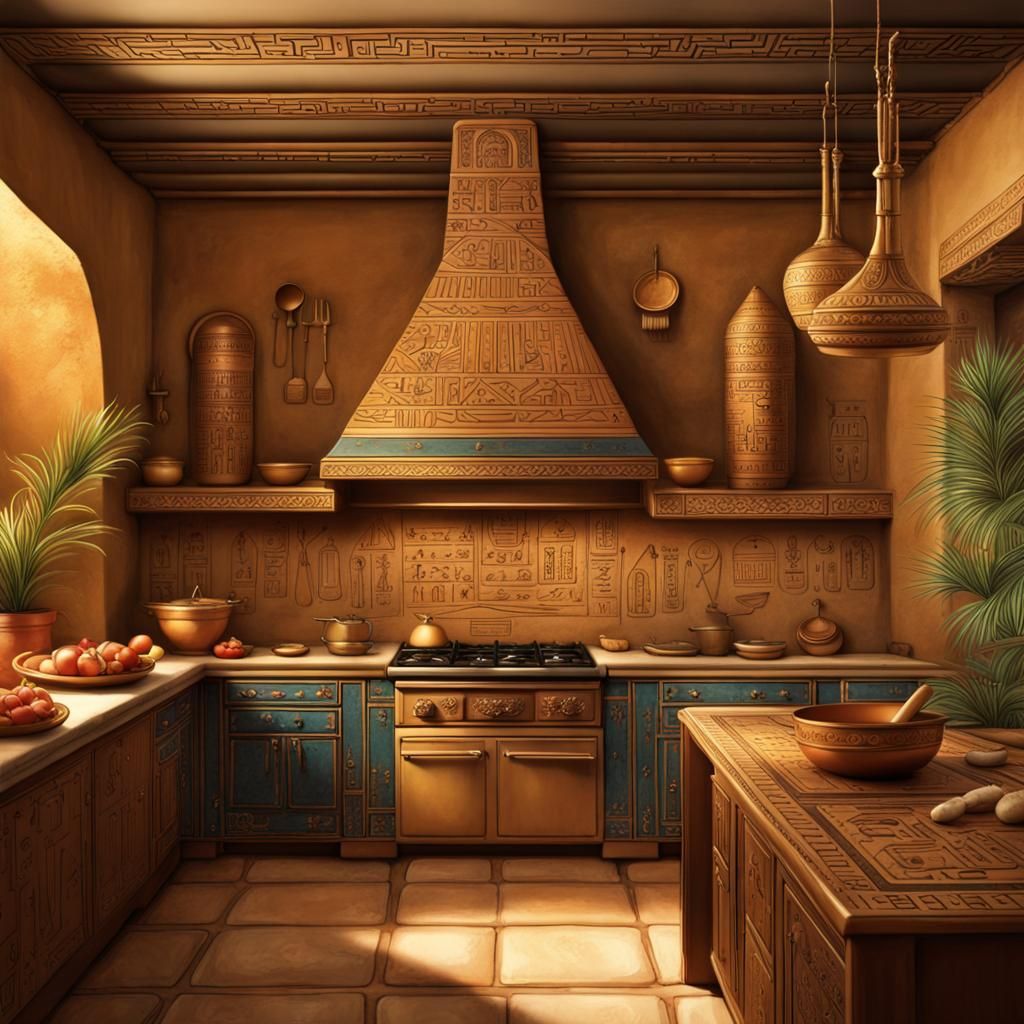 An exquisite depiction of ancient Egyptian art showcasing a ...