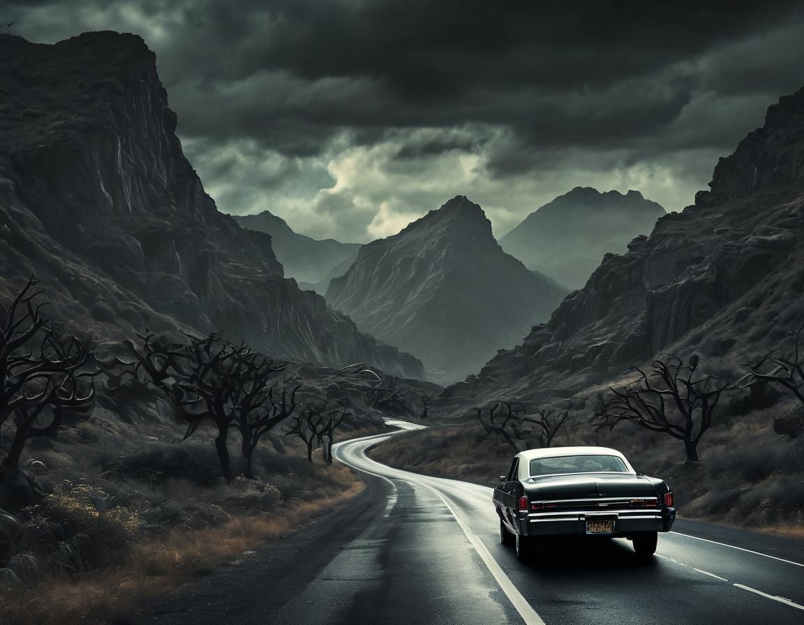 Sinister Road Trip in a Lovecraftian Landscape