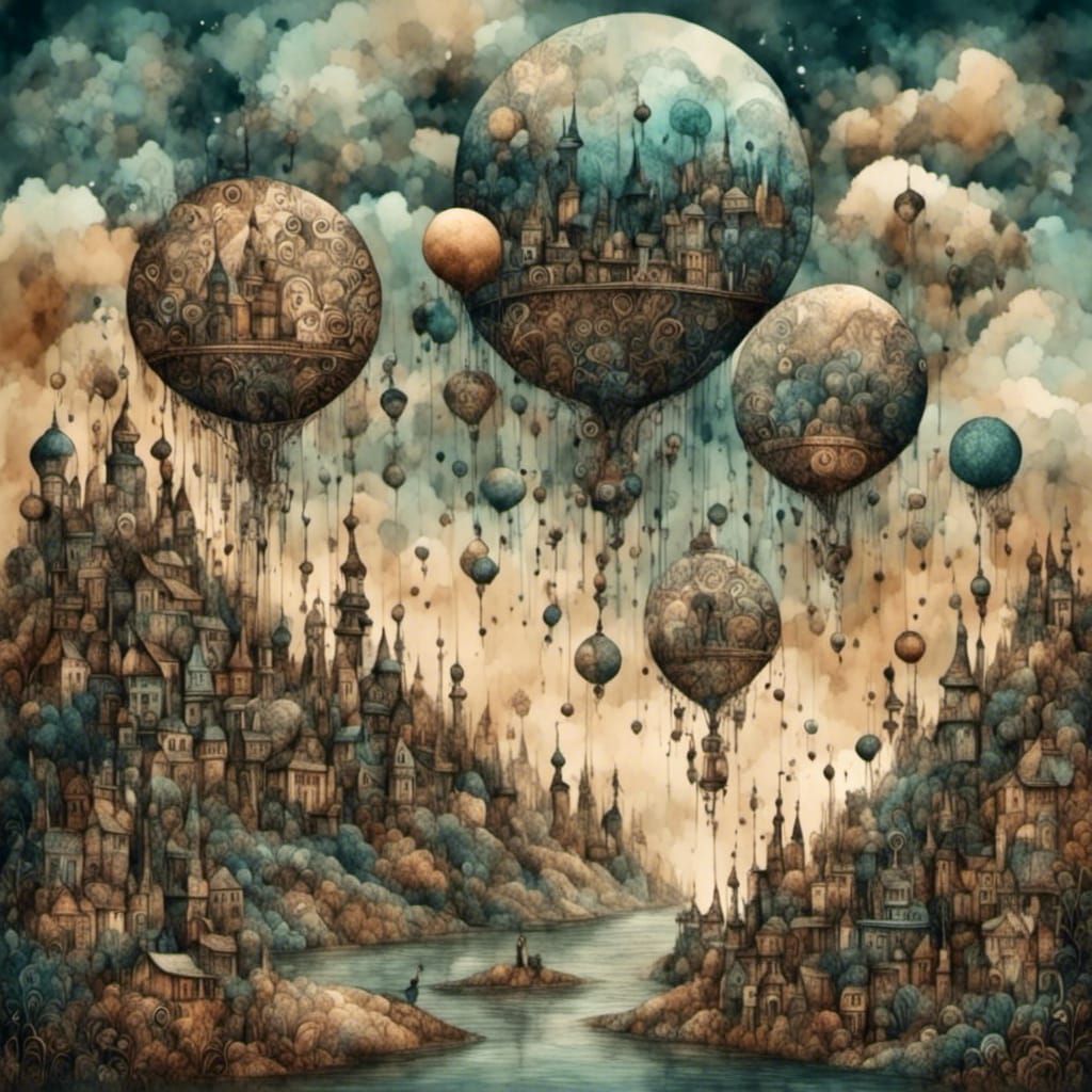 Small worlds, floating