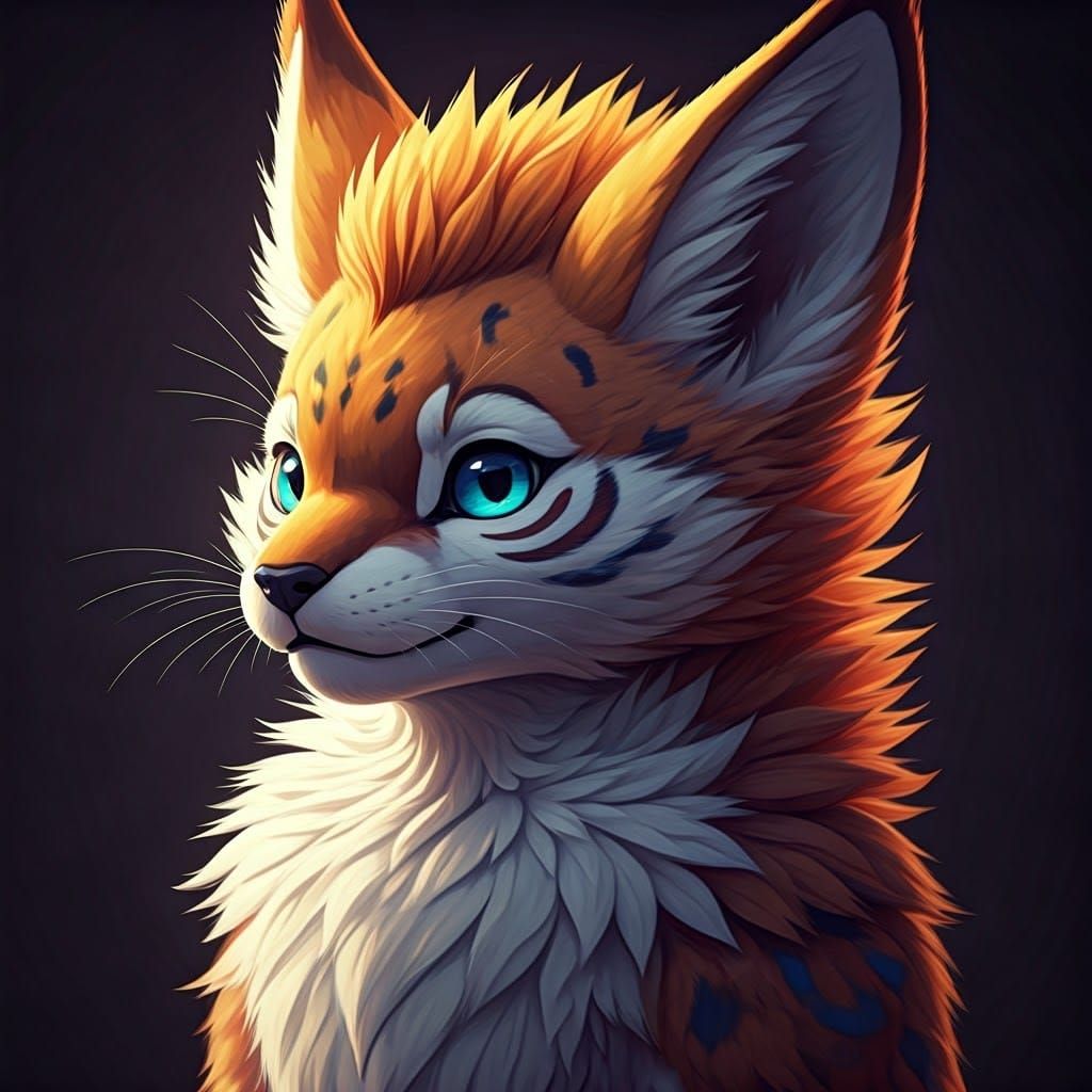 Anime Style Primagen Furry Character: 3D Render