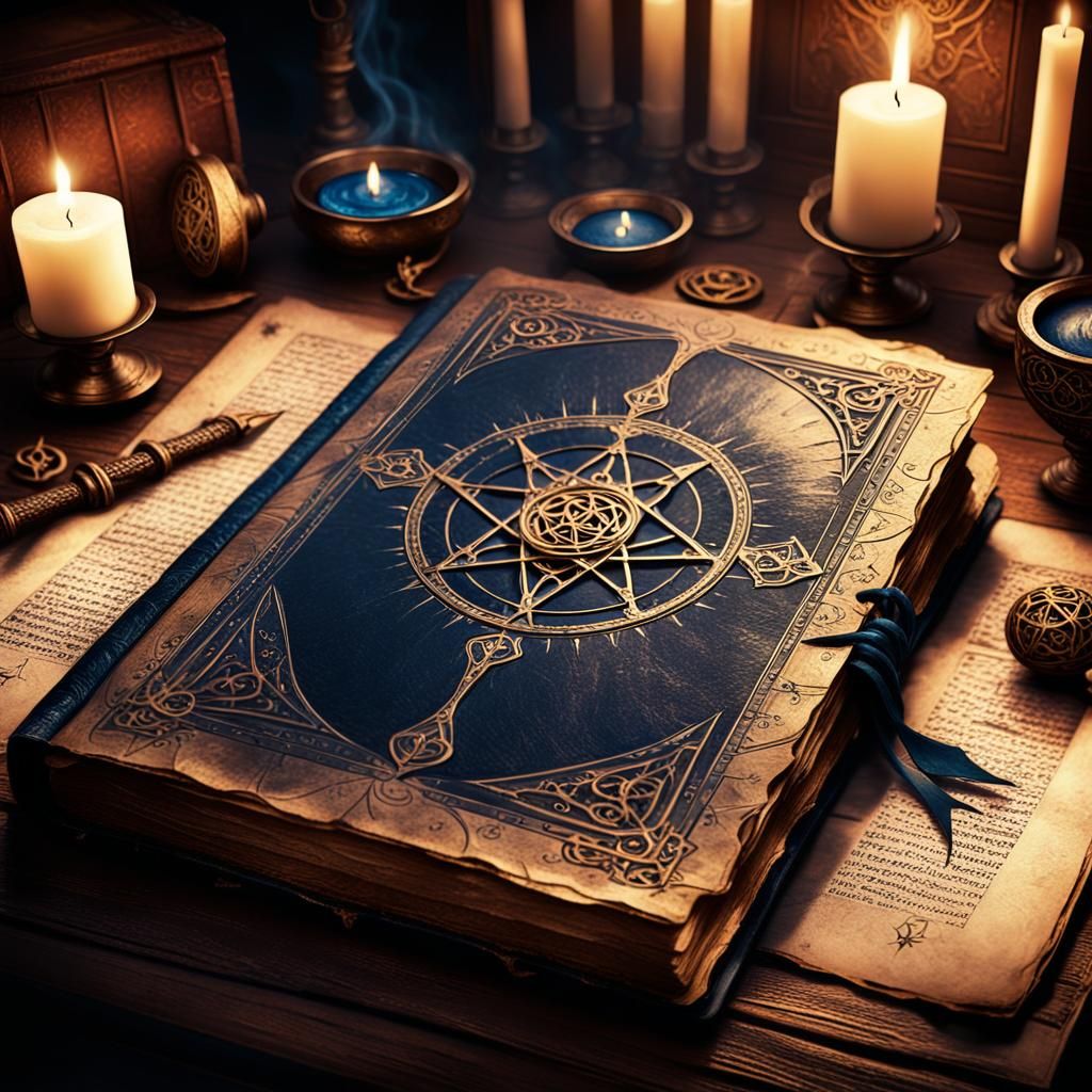 Eerie Grimoire Reveals Arcane Symbols in Dark Fantasy