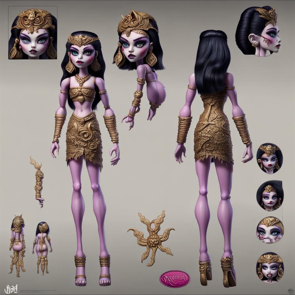 Goddess Inanna as a Monster High Doll in HD