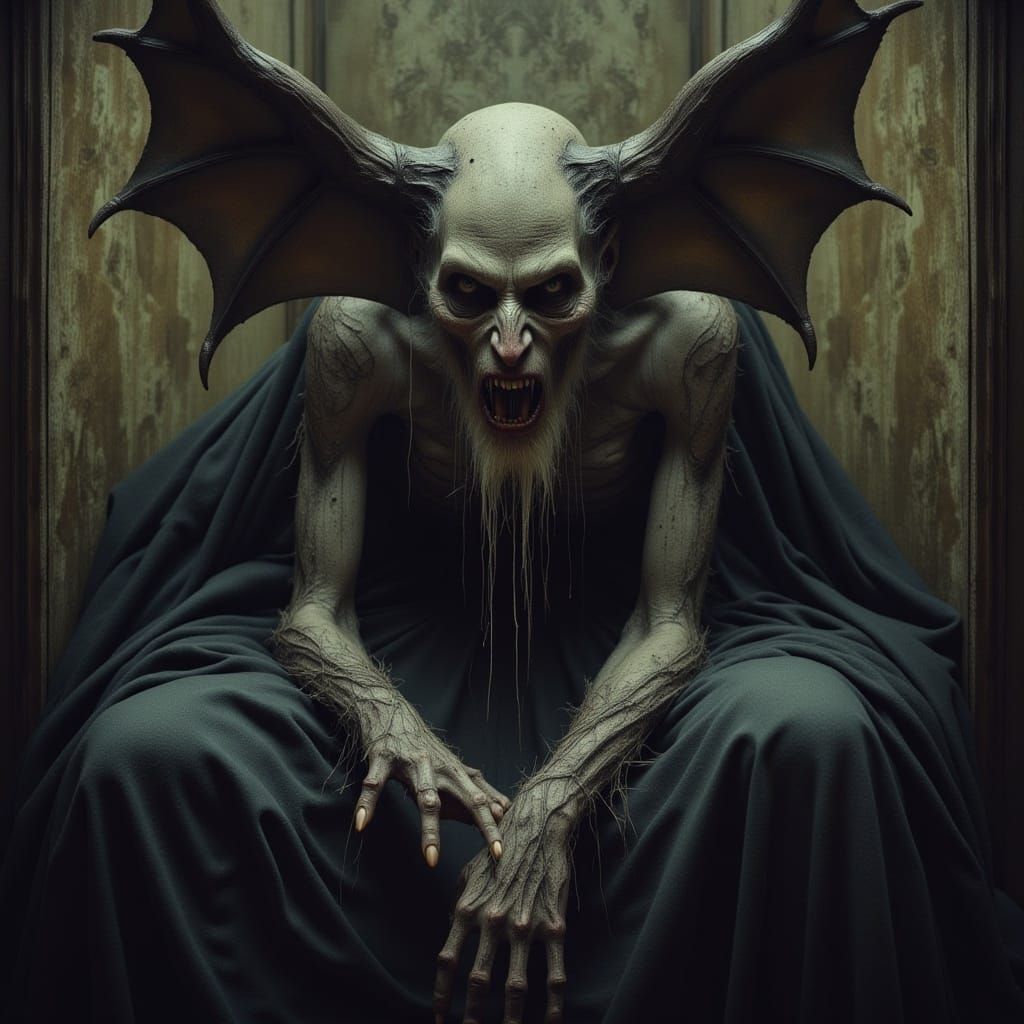 Sinister Demon of Terror in Dark Fantasy Style