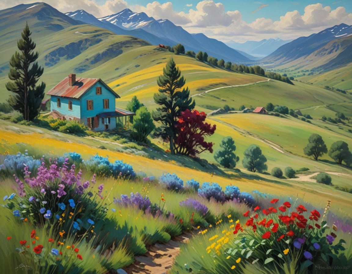 A Masterpiece of Tetradic Harmony: A Small House Amidst a Se...