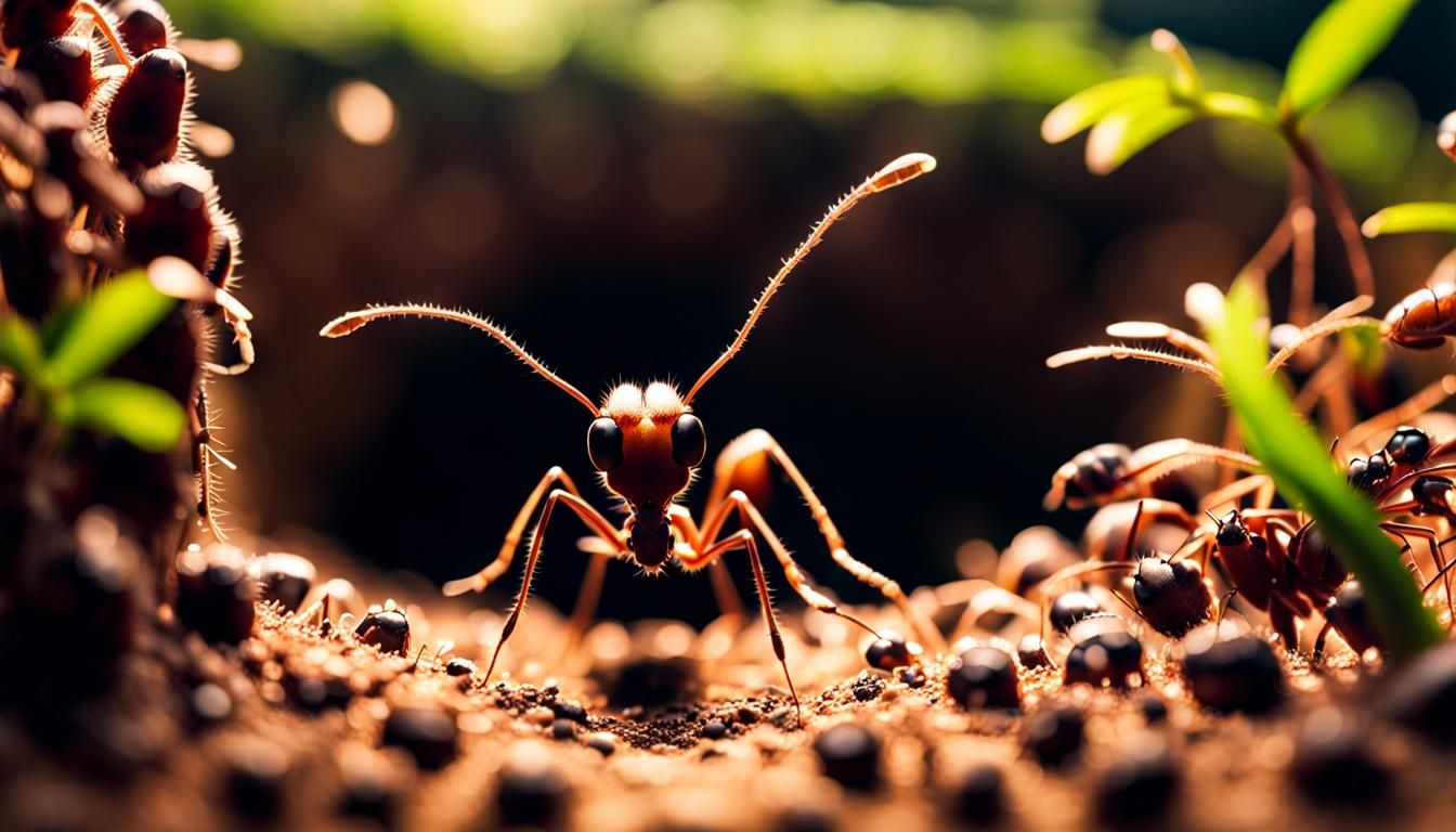 Ant Hole Interior from a Bug's Perspective