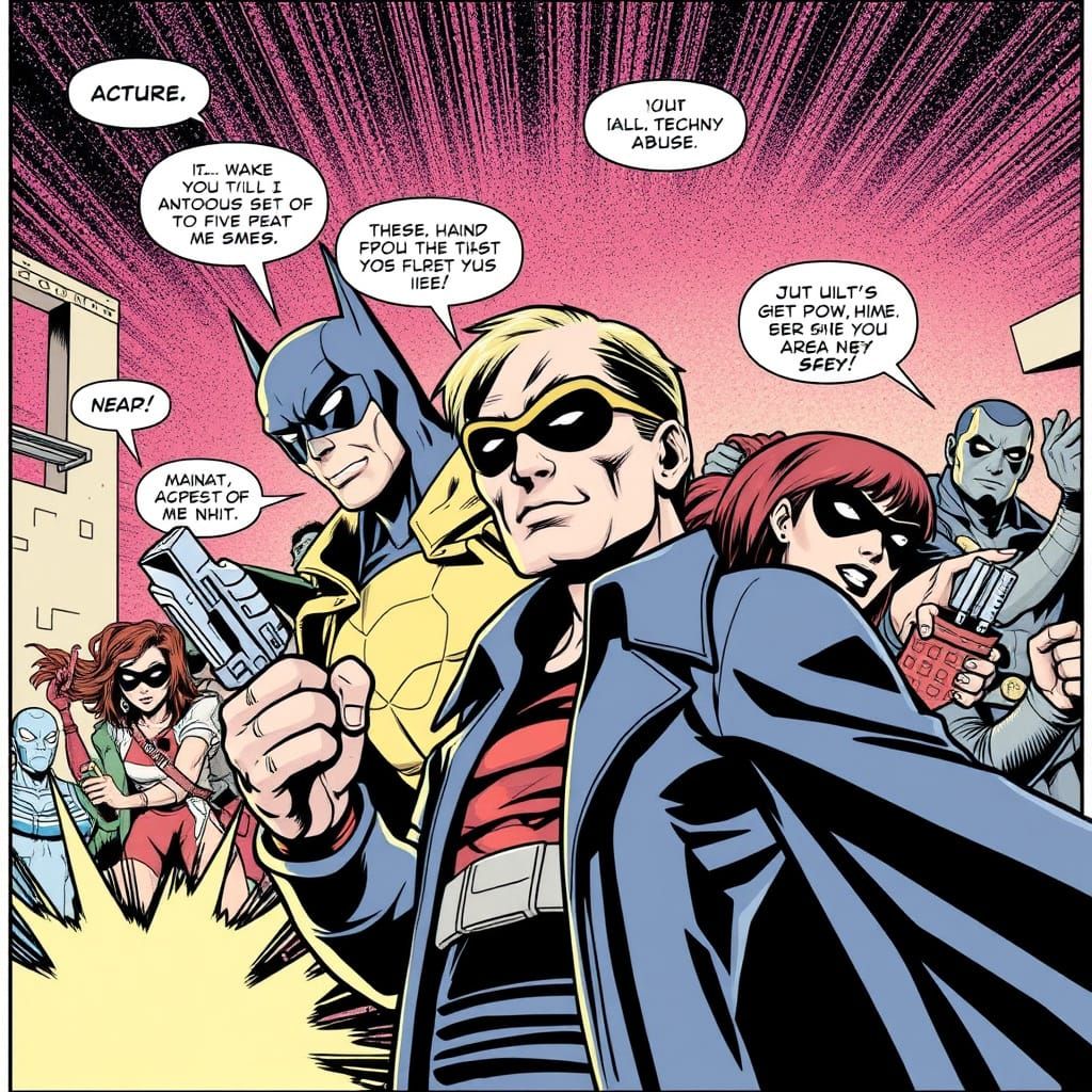 AI Generated Comics Illustration